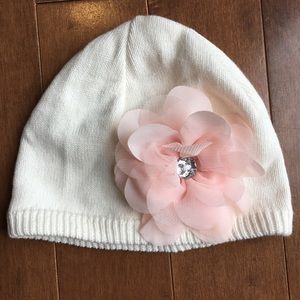 NEW Koala Baby Girls Hat With Flower 6-12 Months